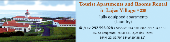 Apartamentos Turísticos e Aluguer de Quartos na Vila das Lajes